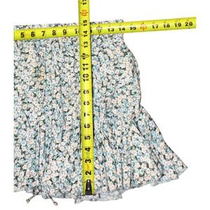 Aeropostale Green Floral‎ Short SKIRT Ditsy Print FLARED MINI Medium waist 28 29